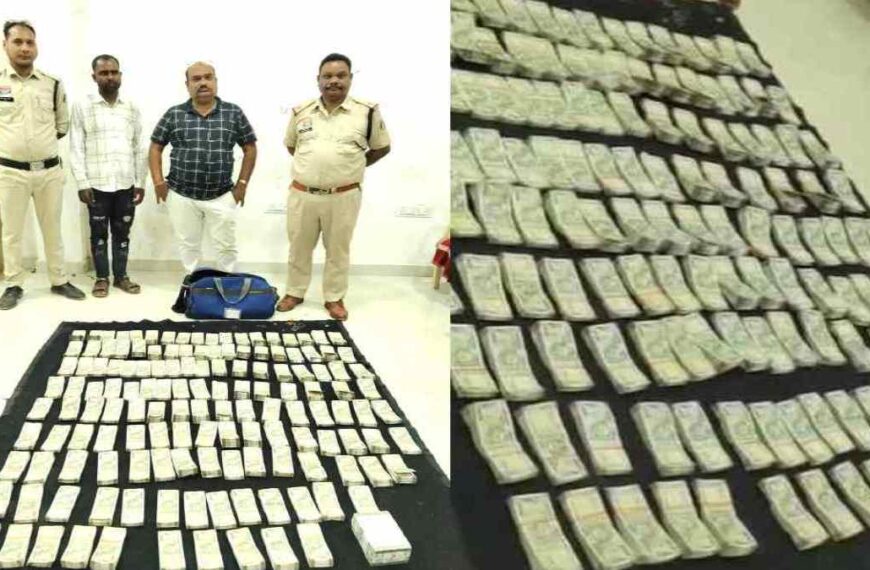 वाहन चेकिंग के दौरान कार से 75 लाख कैश जब्त, दो लोगों को हिरासत में लेकर पूछताछ कर रही पुलिस