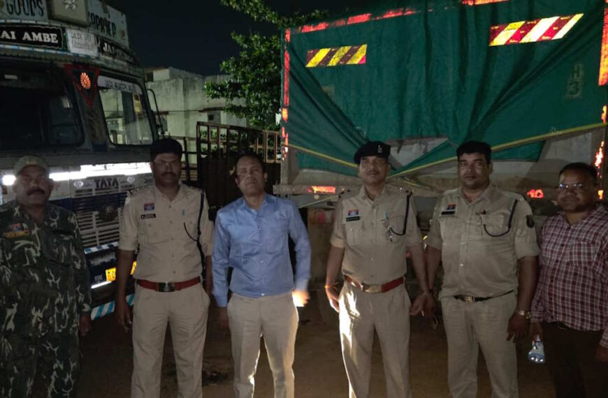 खनिज, राजस्व और पुलिस की संयुक्त दबिश, 11 हाइवा, 2 जेसीबी और एक चैन माउंटेन मशीन जब्त…